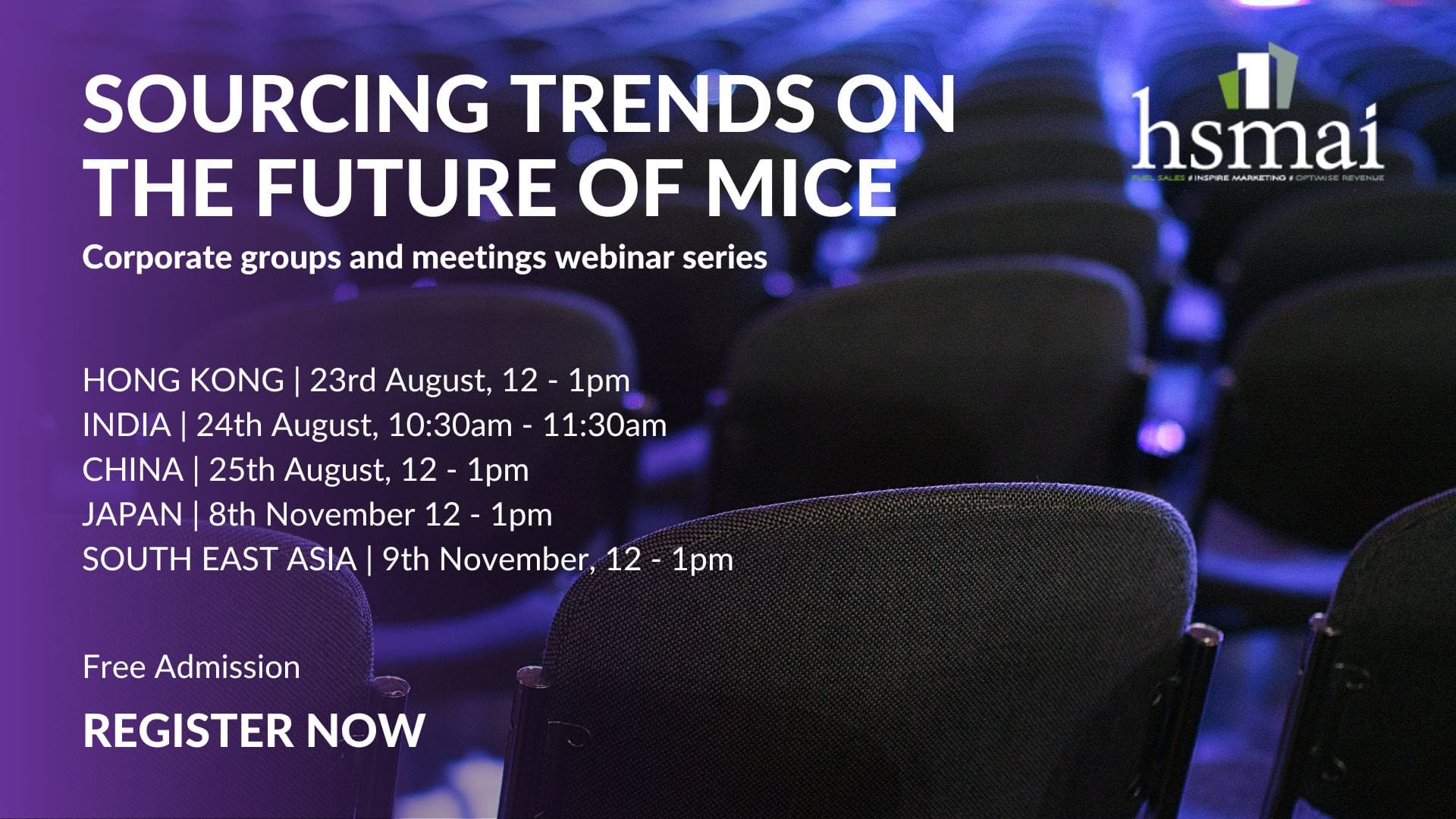Webinar Series: Sourcing Trends on the Future of MICE Webinar Series: Sourcing Trends on the Future of MICE
